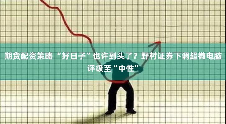 期货配资策略 “好日子”也许到头了？野村证券下调超微电脑评级至“中性”