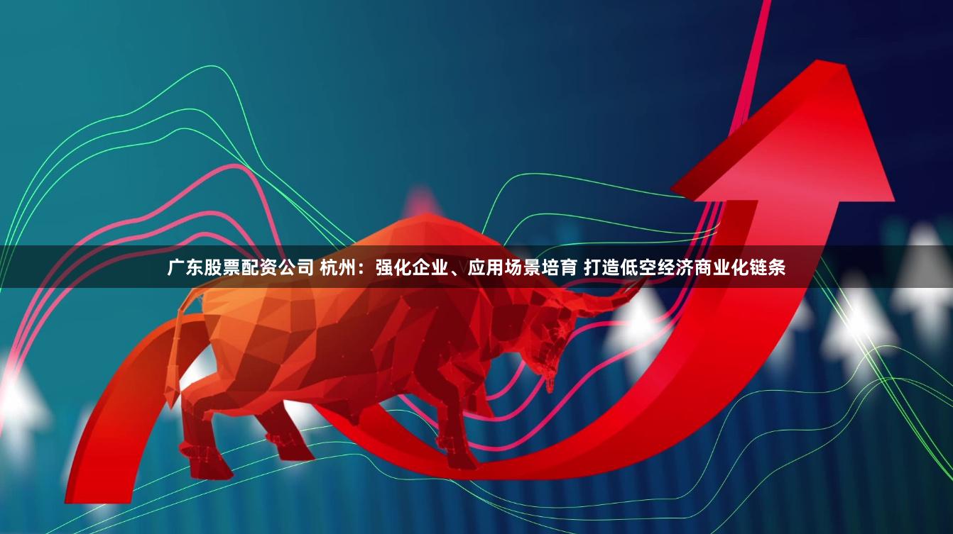 广东股票配资公司 杭州：强化企业、应用场景培育 打造低空经济商业化链条