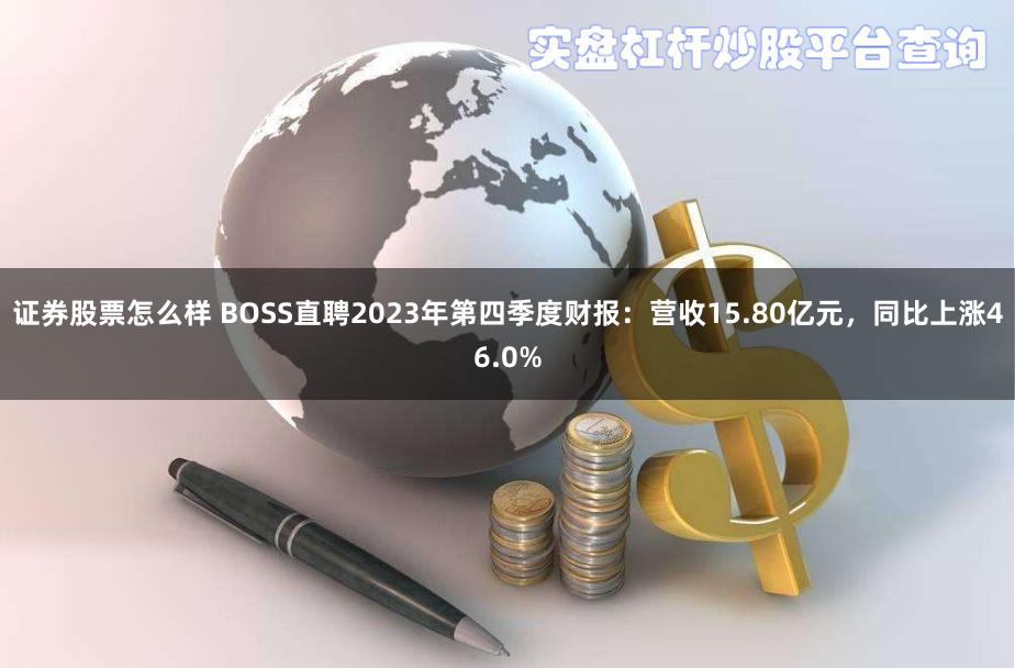 证券股票怎么样 BOSS直聘2023年第四季度财报：营收15.80亿元，同比上涨46.0%