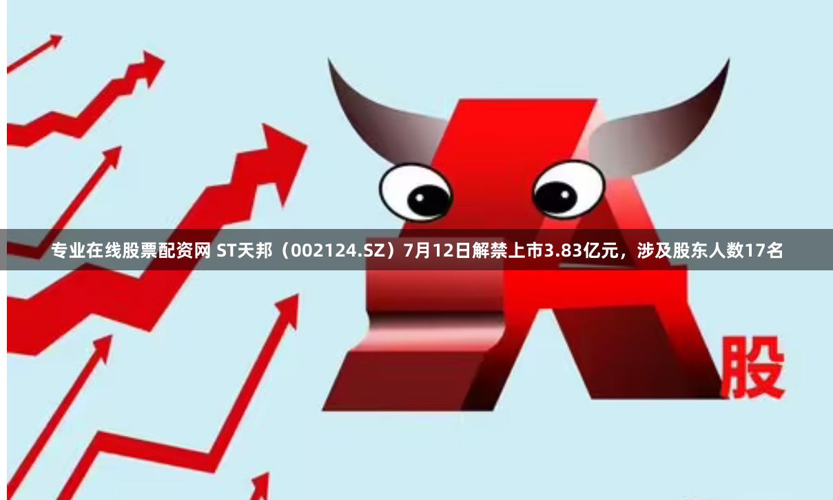 专业在线股票配资网 ST天邦（002124.SZ）7月12日解禁上市3.83亿元，涉及股东人数17名